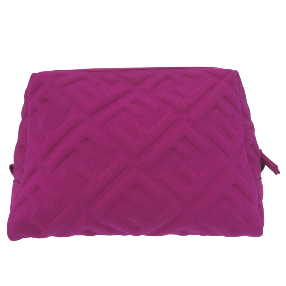 Fendi Beauty Clutch FF Zucca Polyamide Purple - Picture 3 of 10